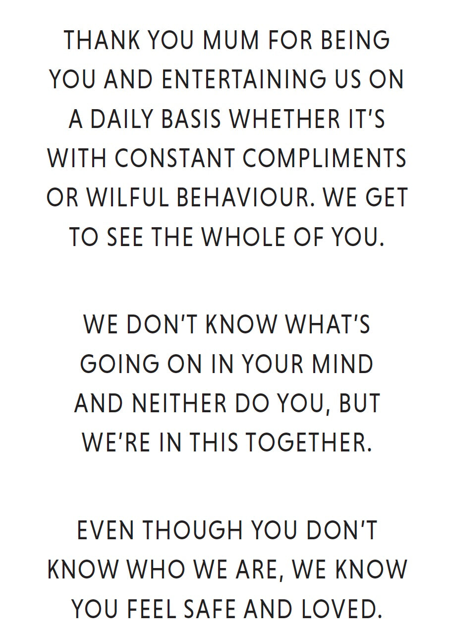 The Dementia Diary - because love matters